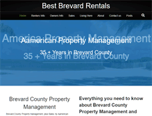 Tablet Screenshot of bestbrevardrentals.com